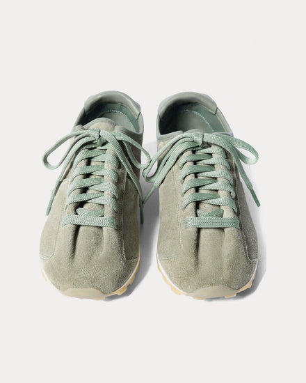 Jacquemus The Tennis Calfskin Suede Pale Khaki Low Top Sneakers - 2