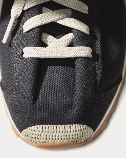 Jacquemus The Tennis Canvas Black Low Top Sneakers - 5