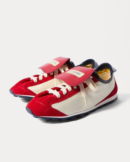 Jacquemus The Tennis White / Red Low Top Sneakers - 3
