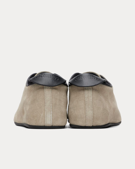 Jacquemus The Tennis 'Les Pantoufles' Greige / Black Derby Slippers - 3