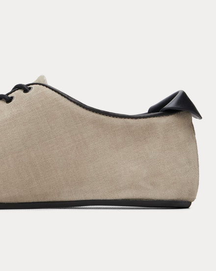 Jacquemus The Tennis 'Les Pantoufles' Greige / Black Derby Slippers - 4