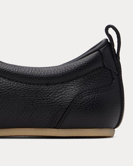 Jil Sander Etage Leather Black Slip On Sneakers - 4