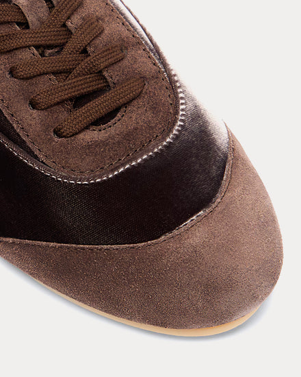 Jil Sander Etage Velvet Chocolate Plum Low Top Sneakers - 5