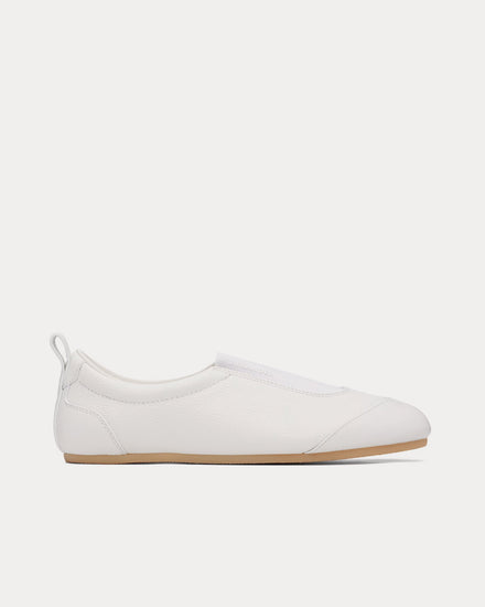 Jil Sander Etage Leather Porcelain Slip On Sneakers - 1