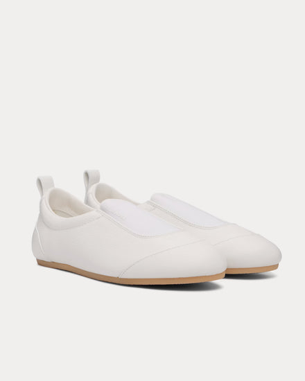 Jil Sander Etage Leather Porcelain Slip On Sneakers - 2
