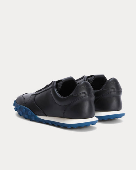 Jil Sander Moon Leather Black / Blue Low Top Sneakers - 4