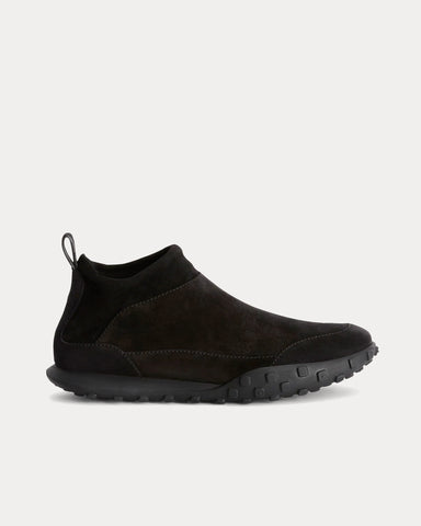 Jil Sander Moon Suede Black Sneaker Boots