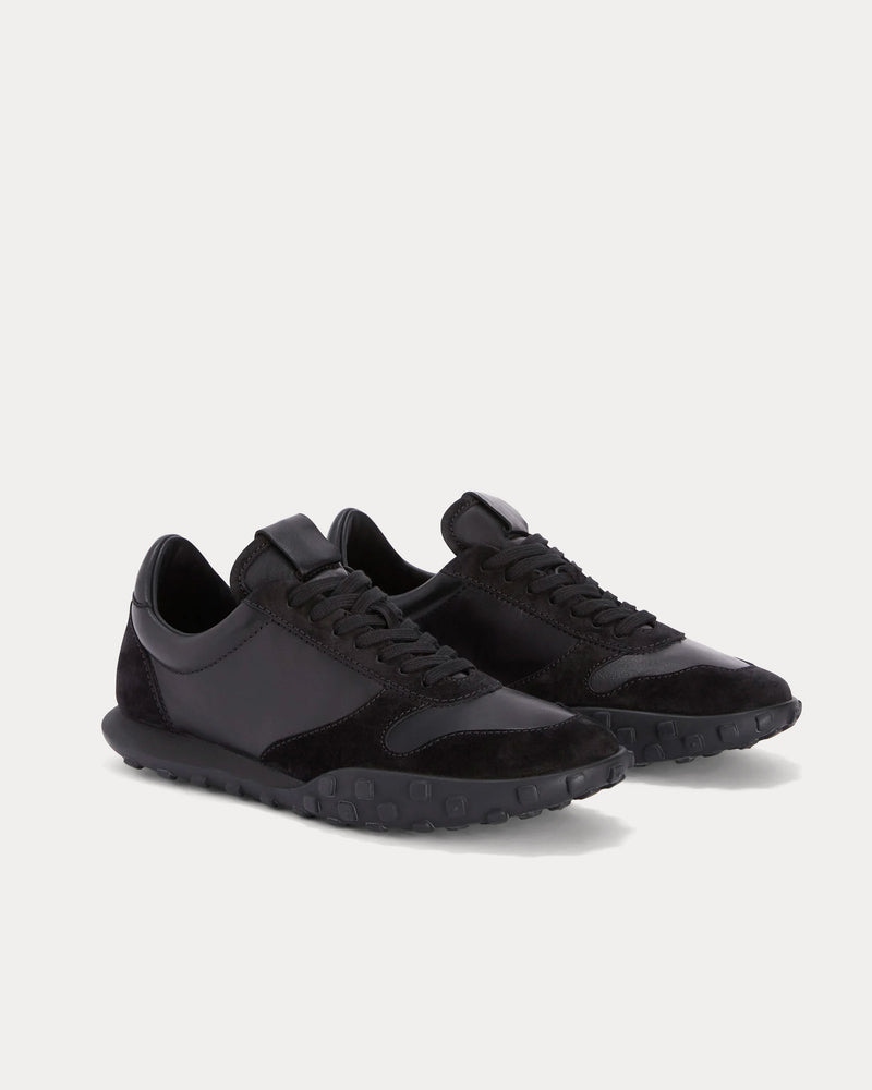 Jil Sander Moon Suede Black Low Top Sneakers - 3