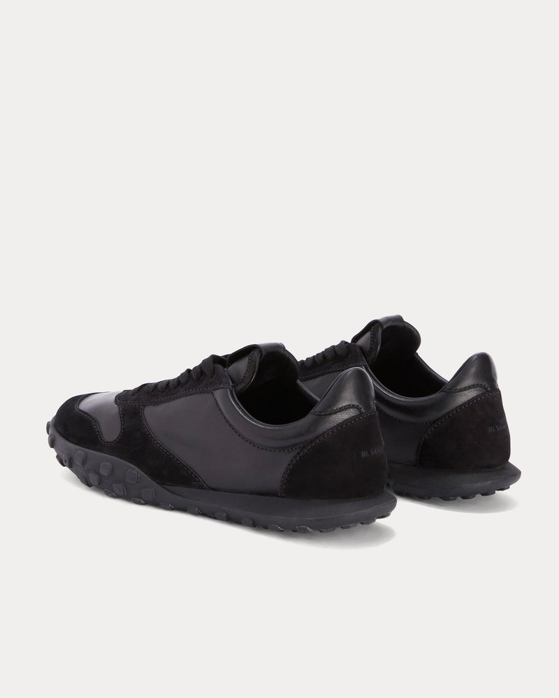 Jil Sander Moon Suede Black Low Top Sneakers - 4