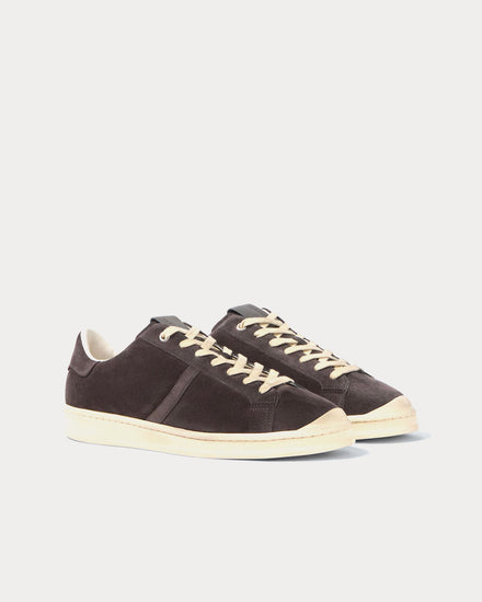 Jil Sander Suede Burgundy Low Top Sneakers - 3