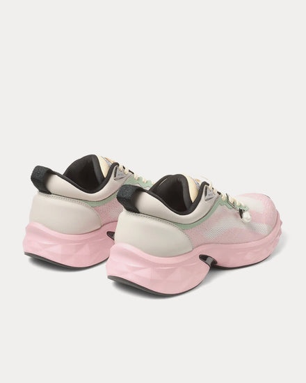Jimmy Choo Diamond Run V Moon / Rose  Low Top Sneakers - 4