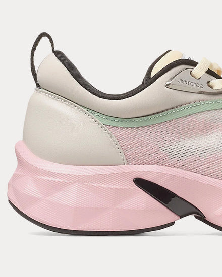 Jimmy Choo Diamond Run V Moon / Rose  Low Top Sneakers - 5