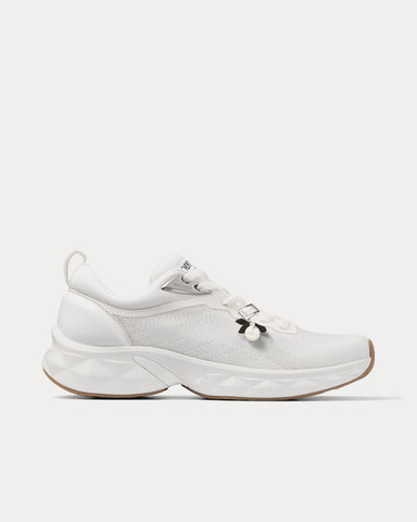 Jimmy Choo Diamond Run V White Low Top Sneakers