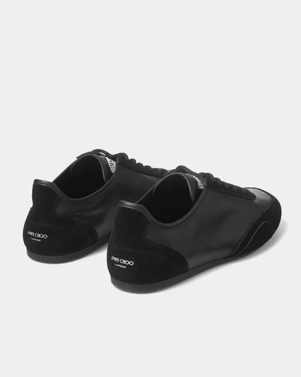 Jimmy Choo Sunny Leather & Suede Black Low Top Sneakers - 4