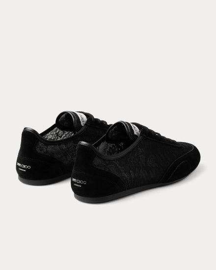 Jimmy Choo Sunny Leather Black Low Top Sneakers - 4