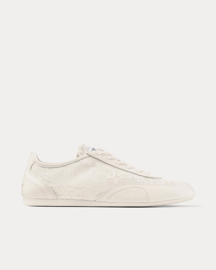 Jimmy Choo Sunny Leather Latte Low Top Sneakers - 1
