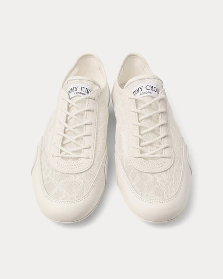 Jimmy Choo Sunny Leather Latte Low Top Sneakers - 2