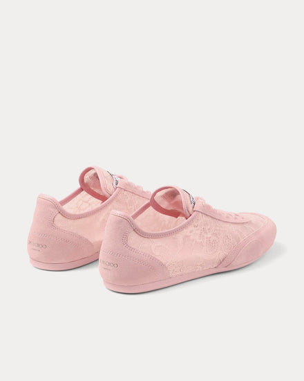 Jimmy Choo Sunny Leather Rose Low Top Sneakers - 4