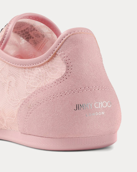 Jimmy Choo Sunny Leather Rose Low Top Sneakers - 5