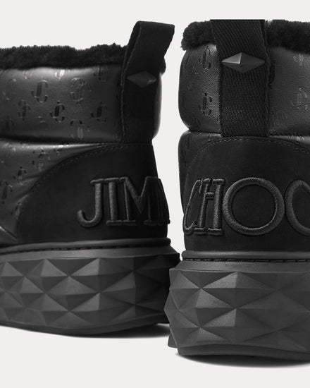 Jimmy Choo Xan Nappa Leather Black Boots - 5