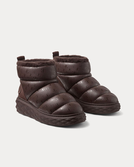 Jimmy Choo Xan Nappa Leather Chocolate Boots - 3