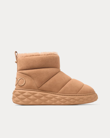 Jimmy Choo Xan Suede with Shearling Toffee / Toffee Boots - 1