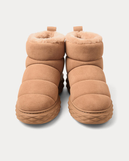Jimmy Choo Xan Suede with Shearling Toffee / Toffee Boots - 2