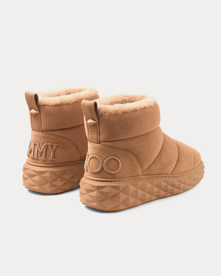 Jimmy Choo Xan Suede with Shearling Toffee / Toffee Boots - 4