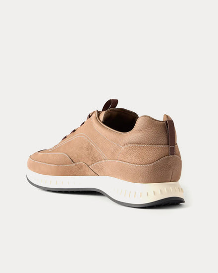 John Lobb Laced Stream Brown Low Top Sneakers - 2