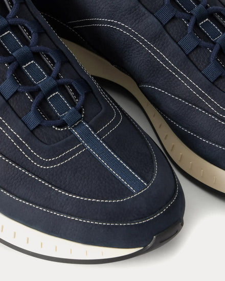John Lobb Laced Stream Midnight Low Top Sneakers - 4