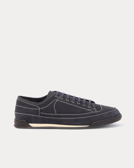 John Lobb Leather Midnight Low Top Sneakers - 1