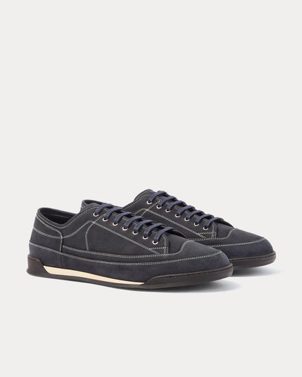 John Lobb Leather Midnight Low Top Sneakers - 3