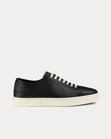 John Lobb Stockwell Calf Leather Black Low Top Sneakers - 1