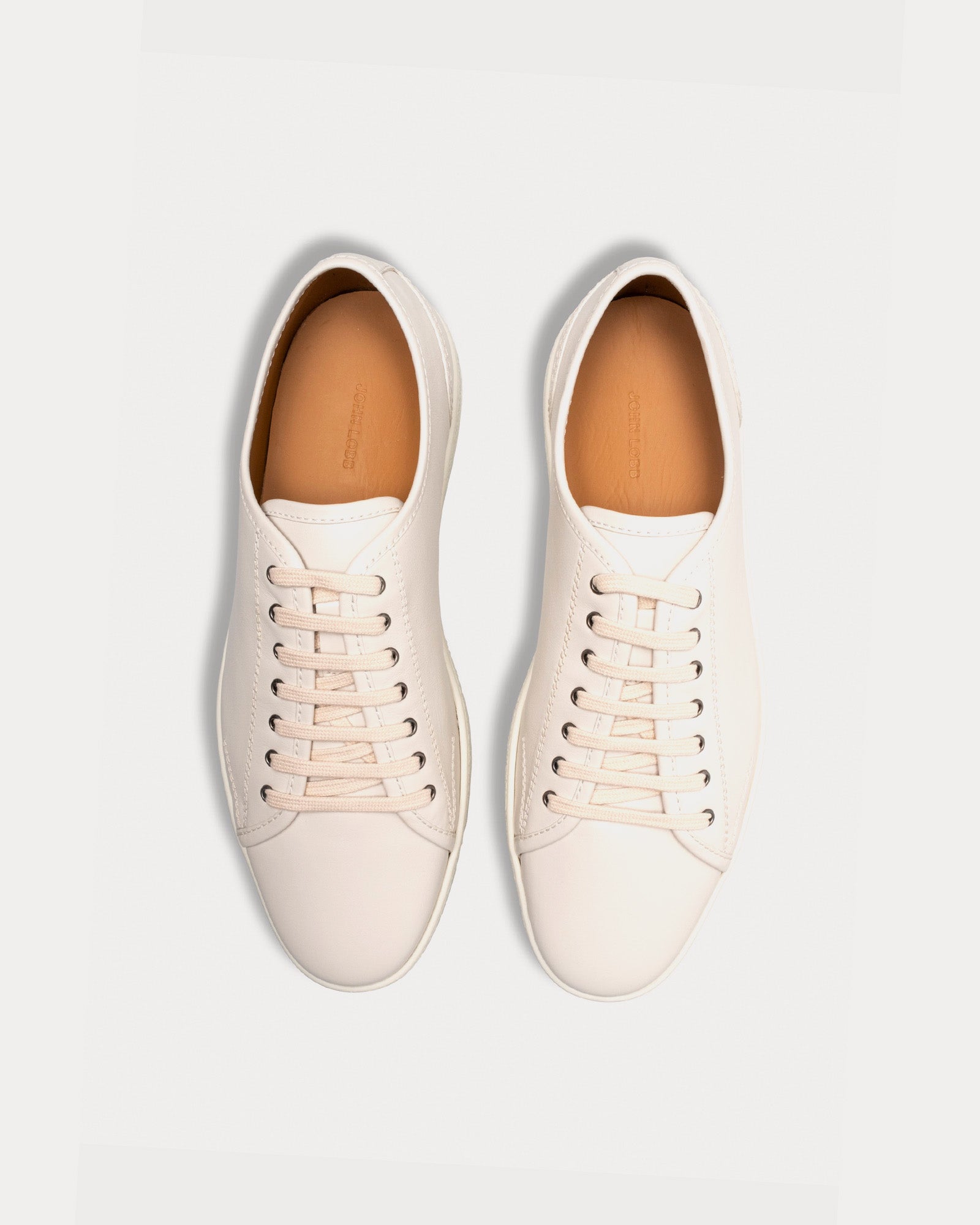 John Lobb - Stockwell Calf Leather White Low Top Sneakers