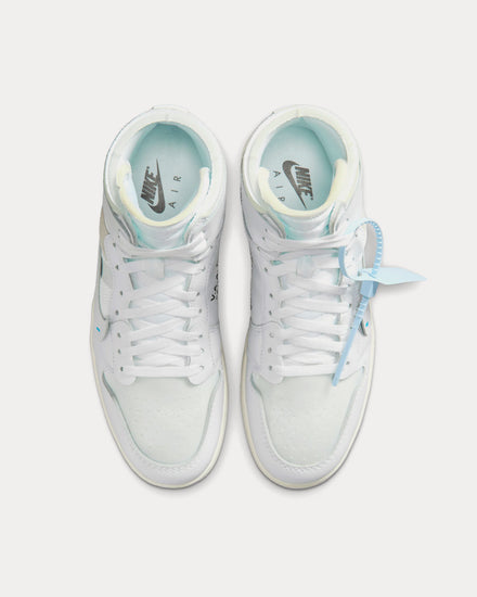 Jordan x Virgil Abloh Archives Air Jordan 1 Retro High OG Alaska White High Top Sneakers - 2