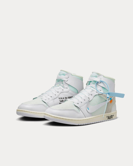 Jordan x Virgil Abloh Archives Air Jordan 1 Retro High OG Alaska White High Top Sneakers - 3