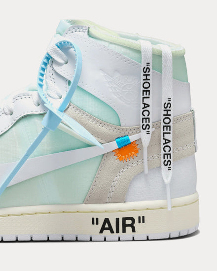Jordan x Virgil Abloh Archives Air Jordan 1 Retro High OG Alaska White High Top Sneakers - 5