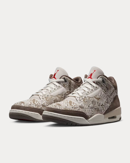 Jordan Air Jordan 3 'Laser' Phantom / Sail High Top Sneakers - 3