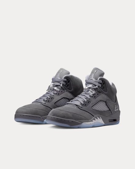 Jordan Air Jordan 5 Retro Light Graphite / Wolf Grey High Top Sneakers - 3