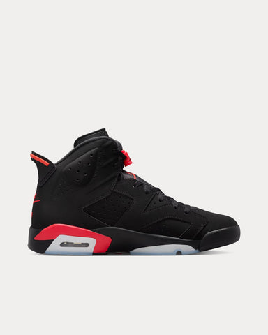 Jordan Air Jordan 6 Retro 'Infrared Salesman' Black / Light Crimson High Top Sneakers