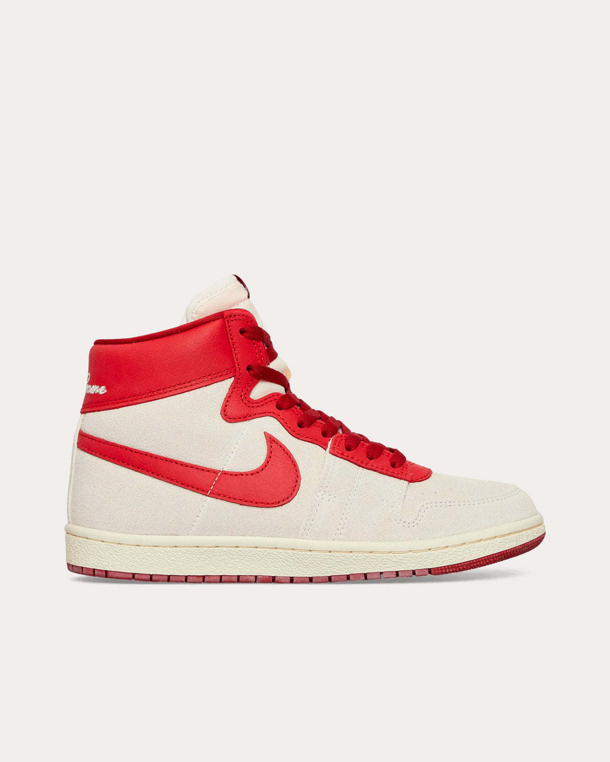 Jordan - Air Ship 'Lucky Shorts' Summit White / Dune Red High Top Sneakers