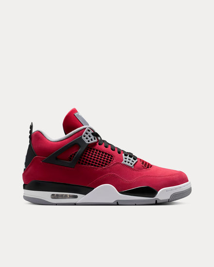 Jordan Air Jordan 4 'Toro Bravo' Fire Red / Black High Top Sneakers - 1