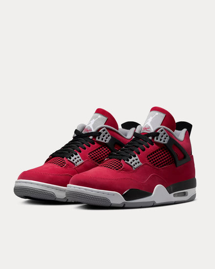 Jordan Air Jordan 4 'Toro Bravo' Fire Red / Black High Top Sneakers - 3