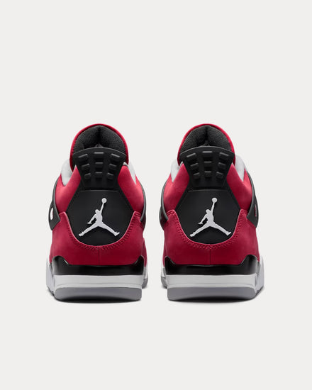 Jordan Air Jordan 4 'Toro Bravo' Fire Red / Black High Top Sneakers - 4