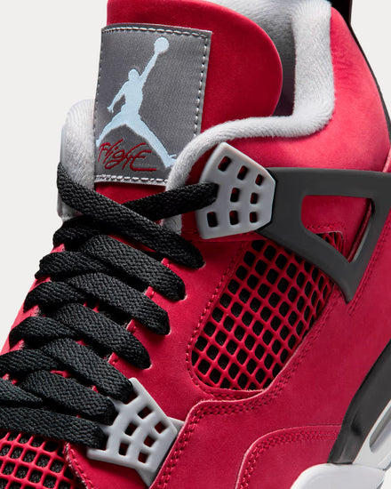 Jordan Air Jordan 4 'Toro Bravo' Fire Red / Black High Top Sneakers - 5