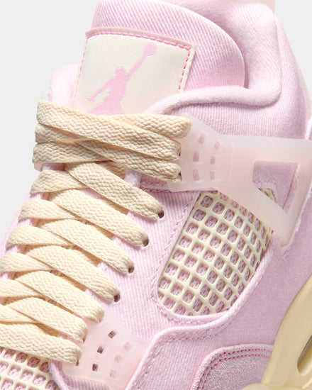 Jordan Air Jordan 4 Pearl Pink /  Iced Carmine High Top Sneakers - 5