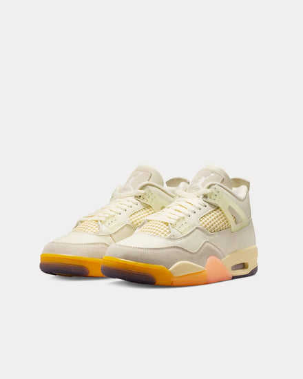 Jordan Air Jordan 4 'Birds of Paradise' Coconut Milk / Bright Mango High Top Sneakers - 3