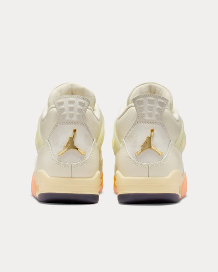Jordan Air Jordan 4 'Birds of Paradise' Coconut Milk / Bright Mango High Top Sneakers - 4