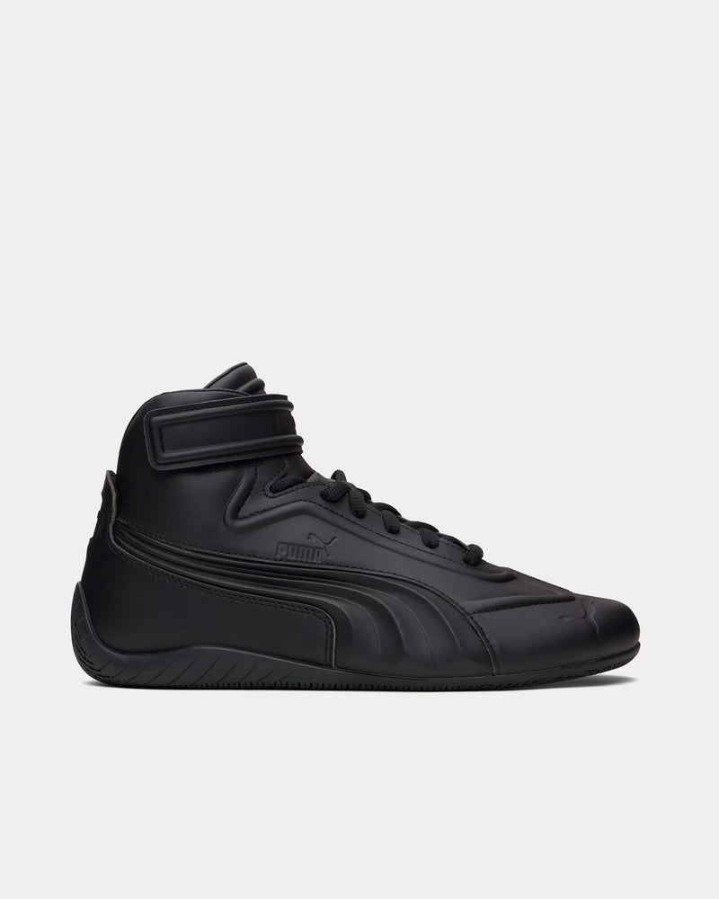 all black high top pumas
