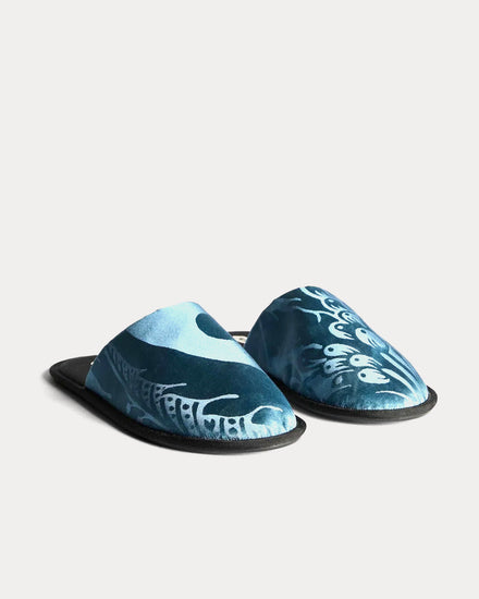 JW Anderson Close Toe Airforce Blue Slides - 3